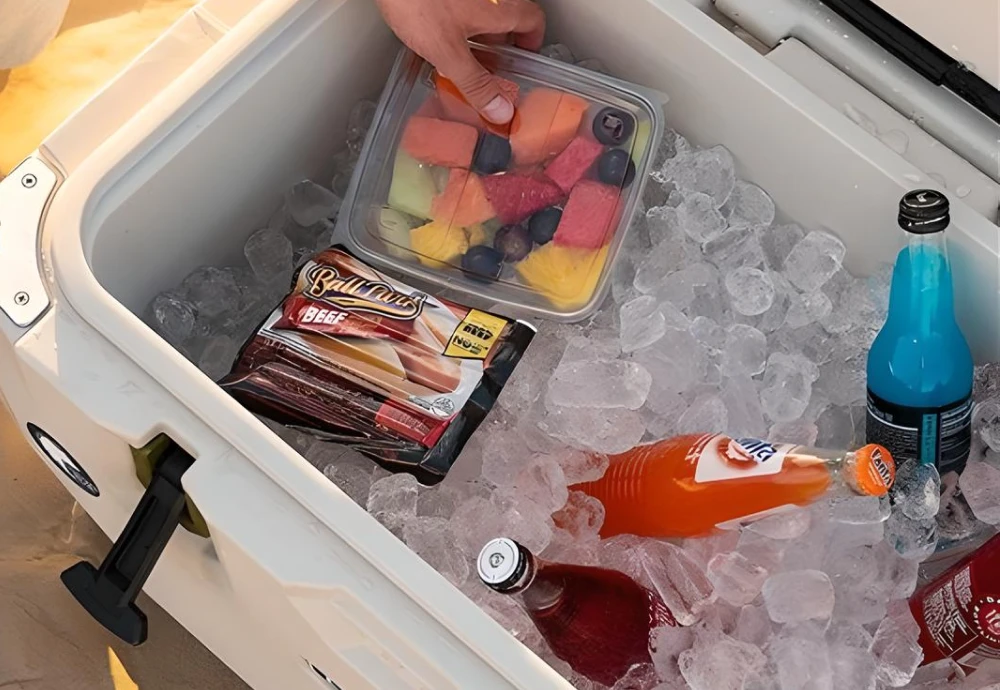 outdoor cooler with bottle opener